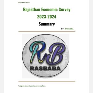 Rajasthan Economic survey 2023-2024 summary