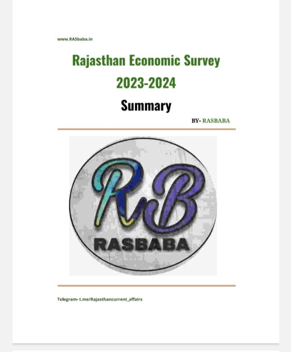 Rajasthan Economic survey 2023-2024 summary